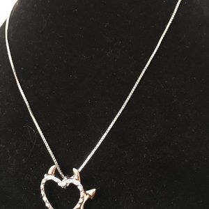 Boutique Jewelry - Silver Gold Good & Evil Necklace Boutique Jewelry - Silver Gold Good & Evil Necklace